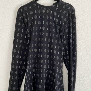 Witchy Phases of the Moon Peplum Top by Modcloth in a size 2X! Excellent!